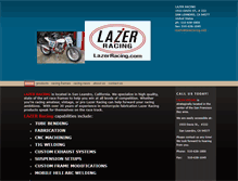 Tablet Screenshot of lazerracing.com